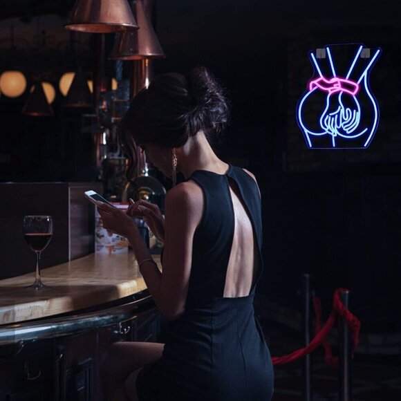 Lady Neon Sign for Bedroom Led Light Room Home Party Art Decor,Bar,Club - Picture 4 of 9